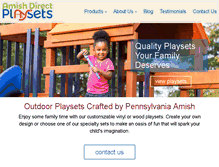 Tablet Screenshot of amishdirectplaysets.com